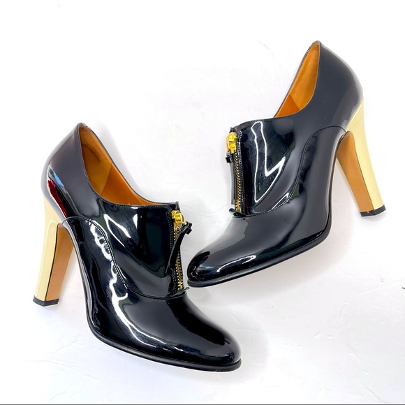 Valentino Shoes - VALENTINO Garavani Patent LeatherFront Zip Platforms